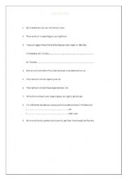 English Worksheet: Causative