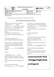 English Worksheet: Listening exercise