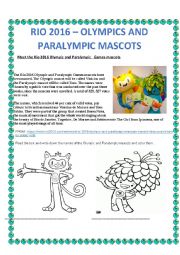 English Worksheet: Olympic Games 2016