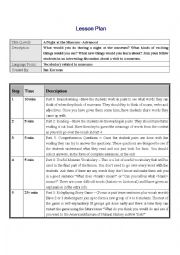 English Worksheet: A Night at the Museum