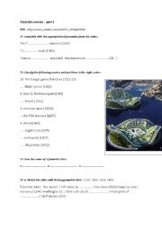 English Worksheet: video comprehension :futuristic cities from the recent sciencefiction movies part 1