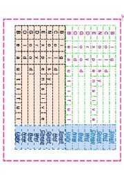 English Worksheet: ADJECTIVES AND OPPOSITES TEAM GAME