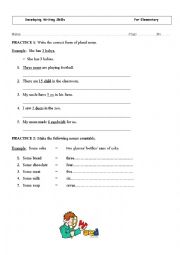 English Worksheet: Writing a sentence