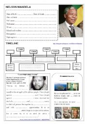 English Worksheet: NELSON MANDELA