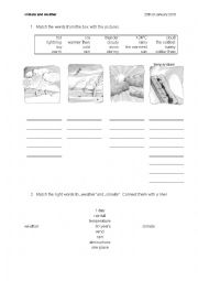 English Worksheet: Climate and weather