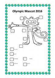 English Worksheet: OLYMPIC MASCOT 2016