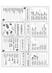 English Worksheet: PLURAL MINIBOOK