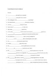 English Worksheet: Present Simple / Present Continouos