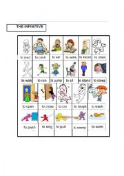 English Worksheet: the infinitive