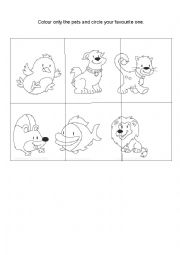 English Worksheet: Pets