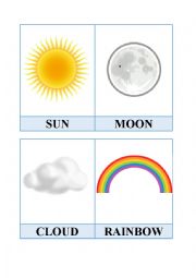 English Worksheet: Weather flashcards