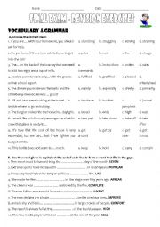English Worksheet: Revision Exercises - Mixed Grammar Exercises