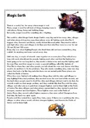 English Worksheet: League of Legends (LoL) story Part 1 - Magic Earth