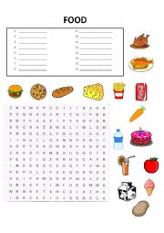 English Worksheet: Food 