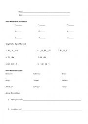 English Worksheet: test 