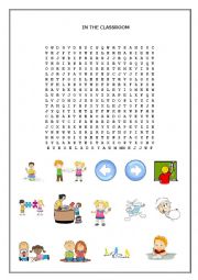 English Worksheet: Word Search Game Classroom Instructions