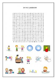 English Worksheet: Word Search Game Classroom Instructions