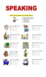 English Worksheet: CONVERSATION