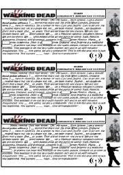 English Worksheet: The Walking Dead Emergency Broadcast