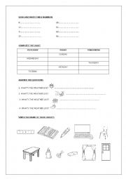 Revision Worksheet