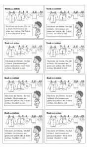English Worksheet: Clothes 