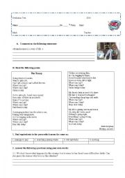 English Worksheet: Test about homelessness