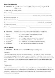 English Worksheet: Comparatives