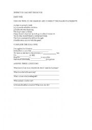 English Worksheet: INSPECTOR GADGET THE MOVIE PART 1