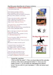 A HORSE (a poem)