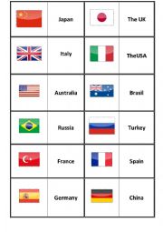 Domino Game About Countries