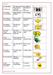 Expressions/phrases to descibe the way we feel about something/somebody