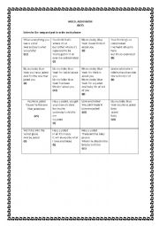 English Worksheet: SONG JADED