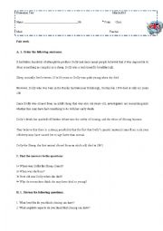 English Worksheet: Cloning - advantages and disadvantages