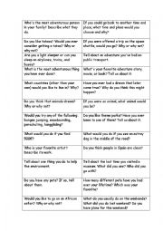 English Worksheet: speaking cards