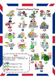 English Worksheet: Present Continuous Tense