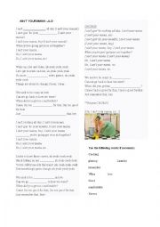 English Worksheet: Song: I aint your mamma