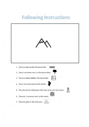English Worksheet: Follow Instructions