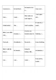 English Worksheet: Getting to know you