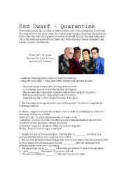 Red Dwarf Tv lesson - Quarantine