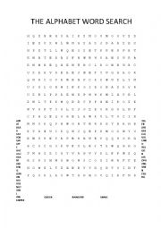 English Worksheet: Alphabet