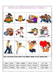 English Worksheet: Regular and Irregular verbs 2