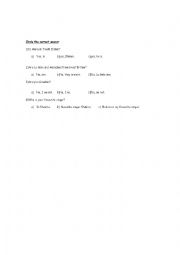 English Worksheet: verb to be