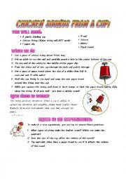 English Worksheet: Chicken Sounds Activity