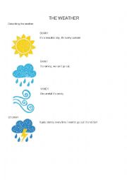 English Worksheet: The Weather