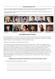 TV show worksheet: One Tree Hill - Bullying/Depression