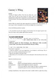 English Worksheet: Garzeys wing anime listening comprehension