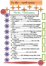 English Worksheet: to be worksheet