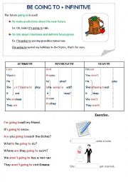 English Worksheet: to be going to (infinitive)