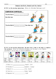 English Worksheet: Comparison