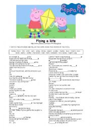 English Worksheet: Peppa Pig worksheet